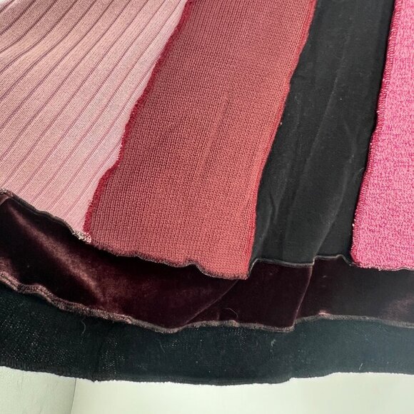 Katwise Inspired Circle Skirt Swing Flare Wool Velvet‎ Hippie Boho Size M - Picture 5 of 9